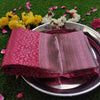 Bright Maroon Magic: Pink Zari Kanjivaram Silk Sarees