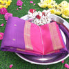 Amethyst Purple & Barbie Pink Kanjivaram Silk Sarees