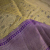 Cream Body, Amethyst Purple Border, Tissue Kanjivaram Silk Sarees