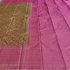 Dirty Brown Elegance: Pink Zari Kanjivaram Silk Sarees