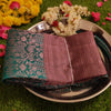 Emerald Elegance: Pink Zari Kanjivaram Silk Sarees