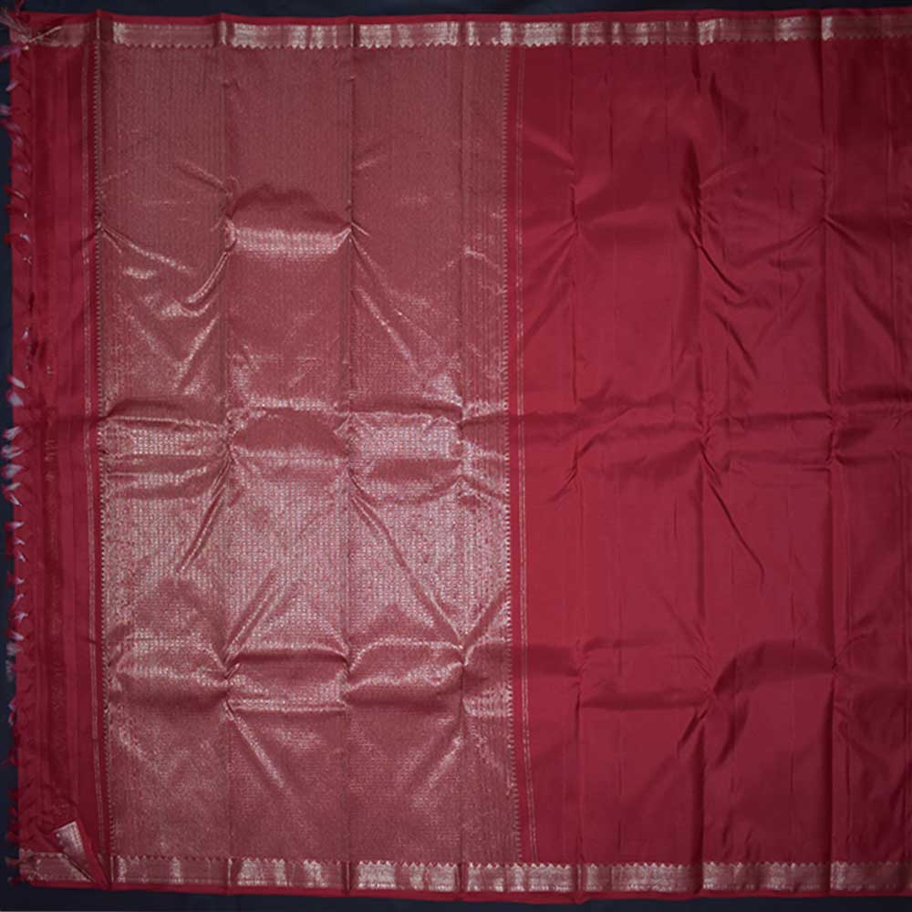 Scarlet Red Kanjivaram Silk Sarees
