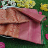 Tangerine Body, Barbie Pink Border, Tissue Kanjivaram Silk Sarees