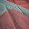 Turquoise Green Body, Millennial Border, Pink Zari Kanjivaram Silk Sarees